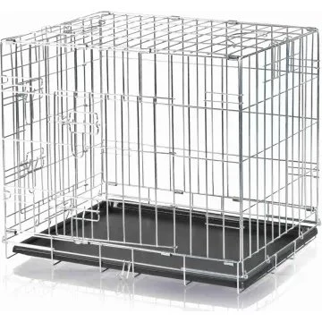 Home Kennel transportbur i galvaniseret metal, 64×54×48 cm