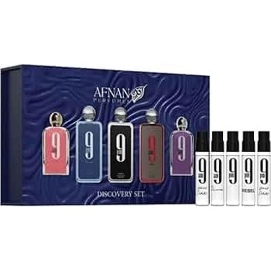 Afnan 9PM Unisex Discovery Parfumesæt – 5 x 2 ml
