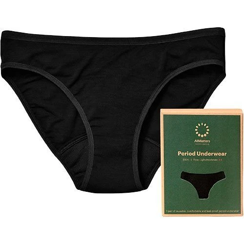 Allmatters Sort Bikini Menstruationstrusser, S