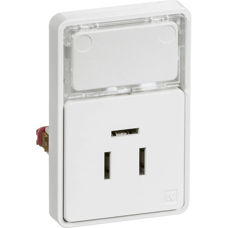 LK FUGA Telefonudtag 1½ modul, hvid