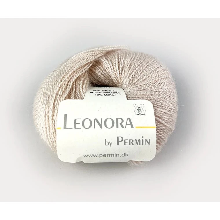 Leonora by Permin 880405 Lys Pudder - Luksusgarn
