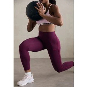 Nike One High-Rise Tights til kvinder (Sort/Hvid)