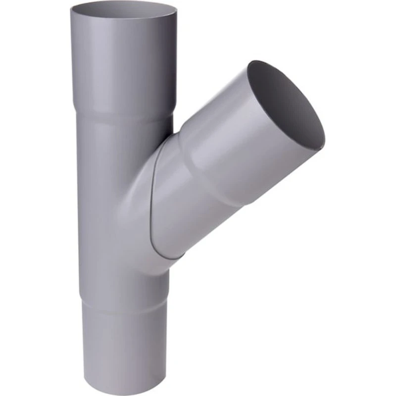 Plastmo grenrør 45 grader 110 mm, grå