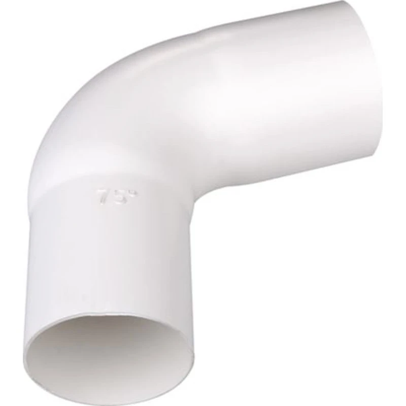 Plastmo bøjning 70 grader, 90 mm, hvid