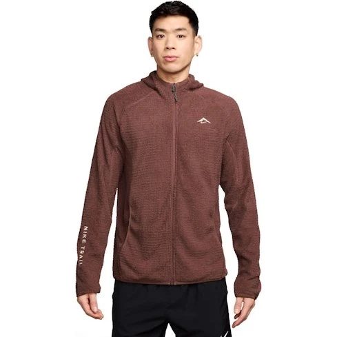 Nike Dri-FIT Trail Fleece med hætte – Red Sepia/Summit White