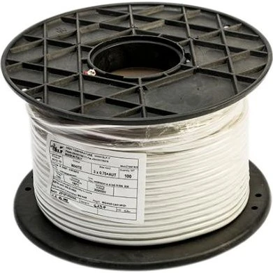 Furtex Stofledning 3x0,75mm Hvid 100m