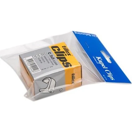Kabelclips 3x5 Natur - 100 stk. til flad ledning