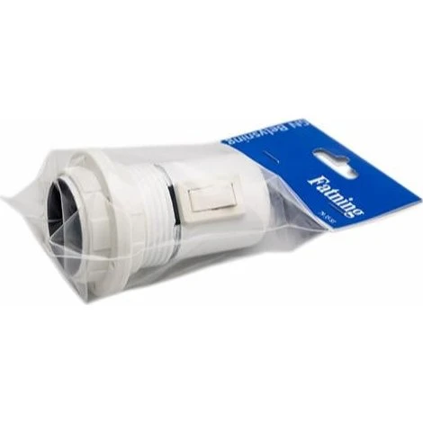 Afbryderfatning E27 hvid inkl. ring og M10 metalnippel