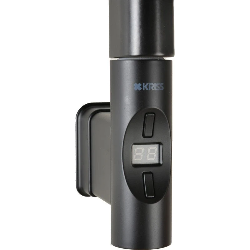 Kriss Nuvo 2 elpatron, 300W, termostat & timer, mat sort