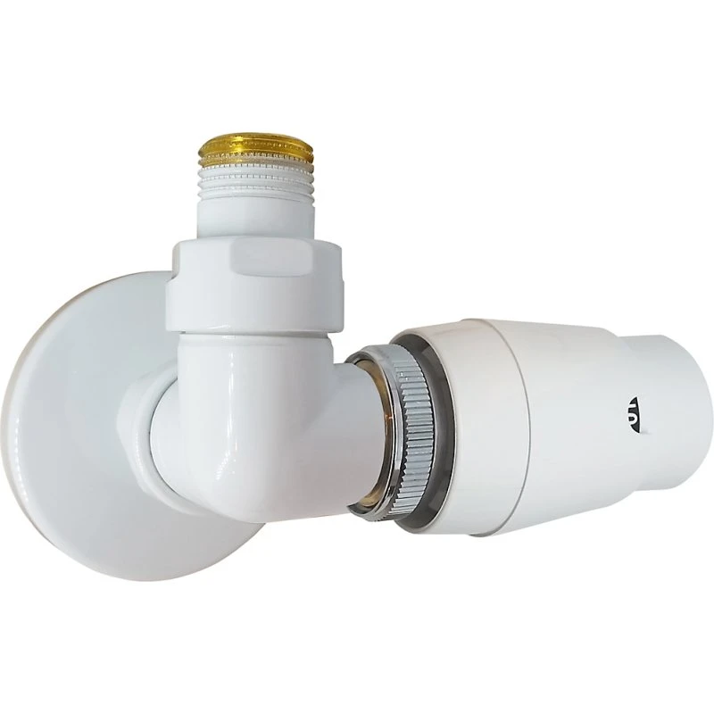 Kriss Corner ventilsæt 1/2'' vinkelløbende returventil, hvid