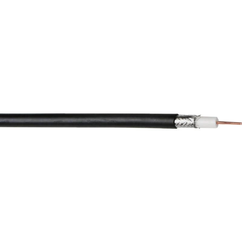 Antennekabel til nedgravning HD113 Sort Ø7,15 mm