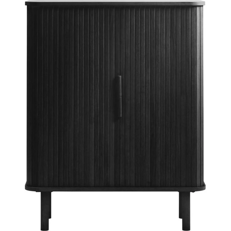 Cavo Skab i Sort Eg, 2 Låger - 90x40x113 cm