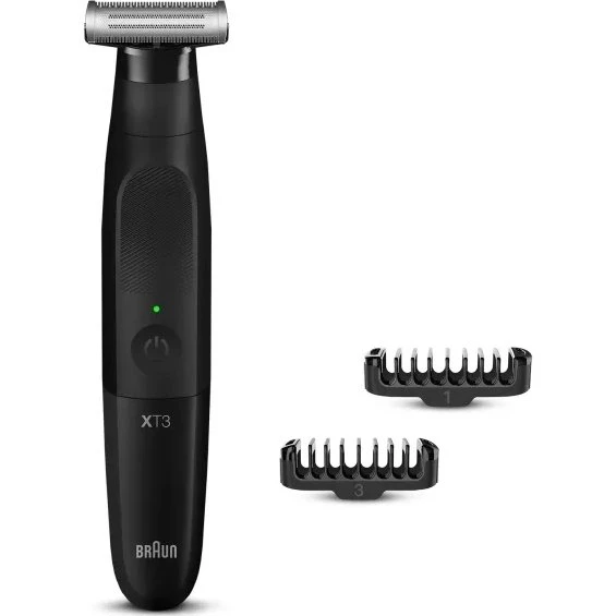 Braun Series XT3 Ansigtstrimmer - 45 min, våd/tør, 3 kamme