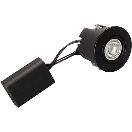 DIOSPOT OPTI Rund Sort + Diolux E6 345lm
