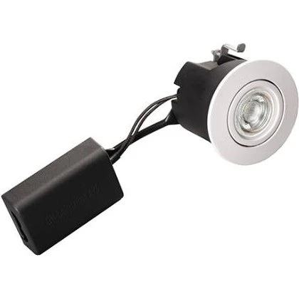 DIOSPOT OPTI Rund Hvid med Diolux E6 LED-pære