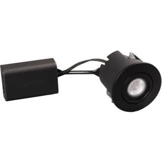 DIOSPOT OPTI rund sort + Diolux R4d-2 830 322lm