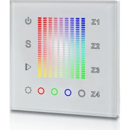 DIOFLEX PRO Vægpanel f/DIM+RGB(W) RF hvid