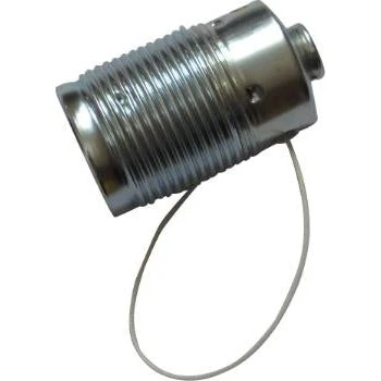 Metal snor-afbryderfatning E27 krom M10