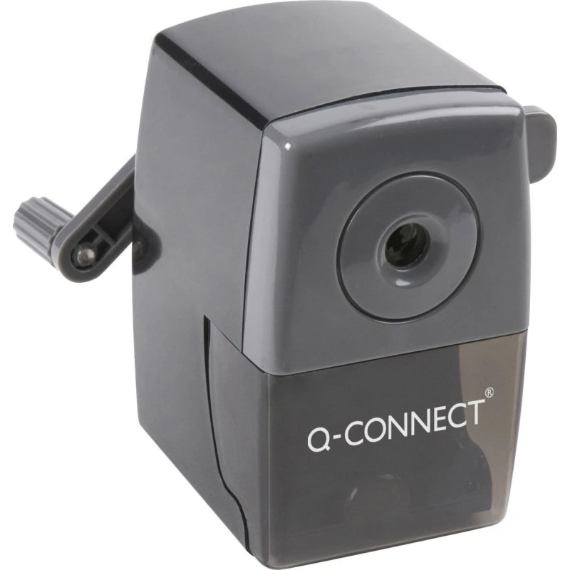 Q-connect KF02291 Manuel blyantspidser med autostop - Sort