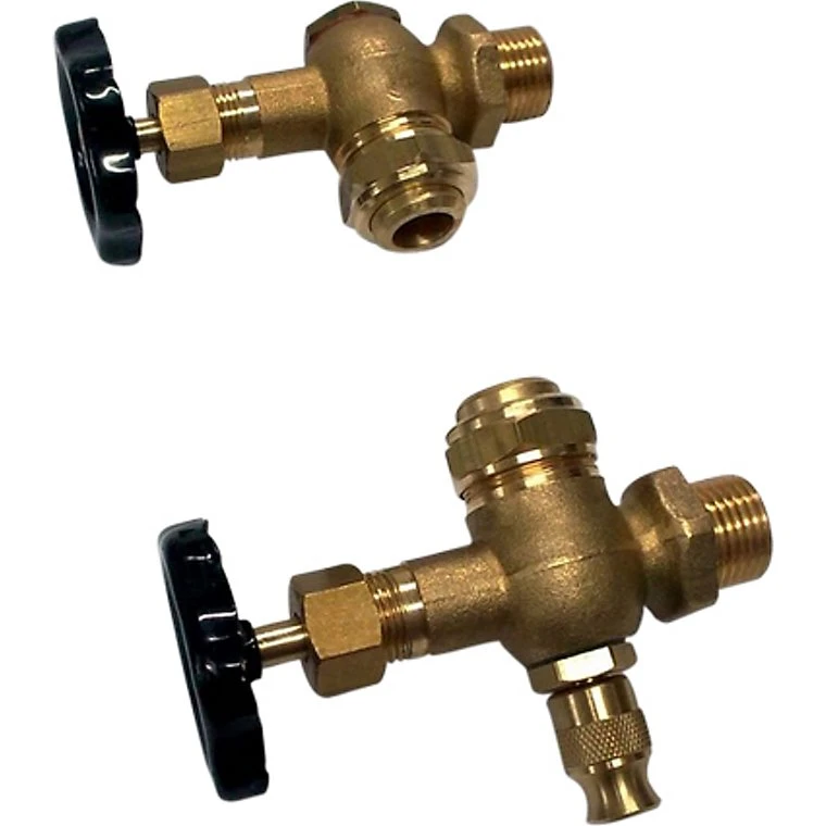 Milton Megatherm Vandstandsviser i messing, 1/2'' x 13 mm