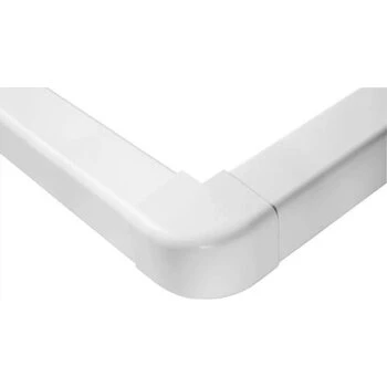 Kanal Udvendigt Hjørne 90 grader - Hvid 80x60mm