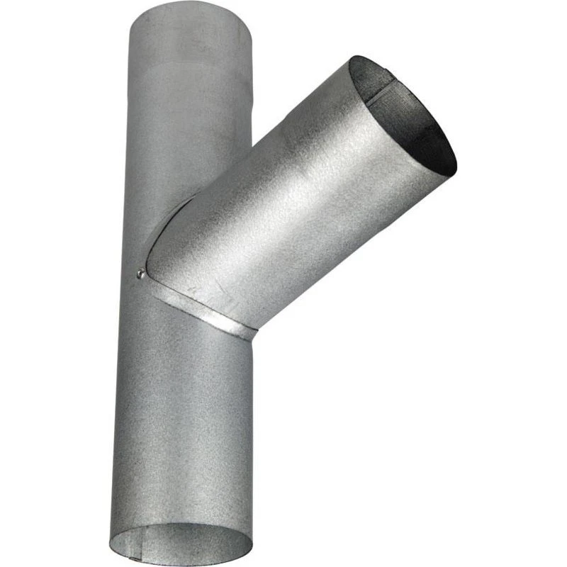 Plastmo Grenrør 70 grader, 90 mm, Aluzink