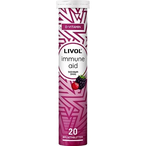 Livol Immune Aid brusetabletter m. skovbær, 20 stk.