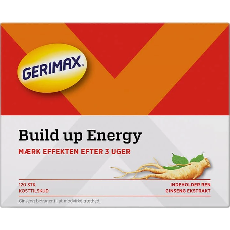 Gerimax Build Up Energy Ginseng 120 stk.
