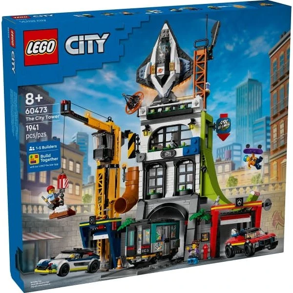 LEGO City 60473 City-tårn med metrostation og 7 minifigurer
