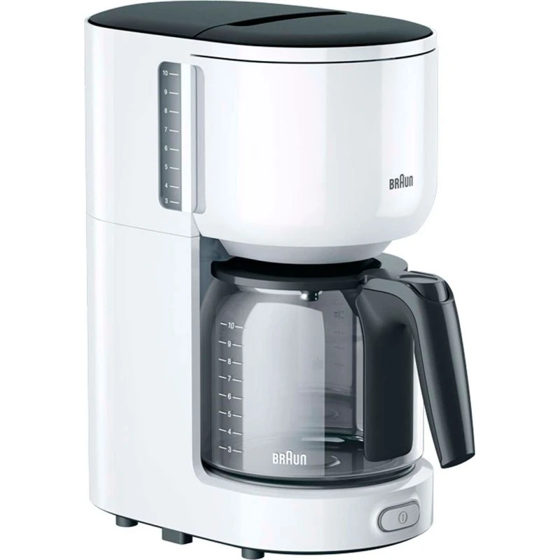 Braun KF3100WH PurEase Kaffemaskine 10 kopper 1000W Hvid