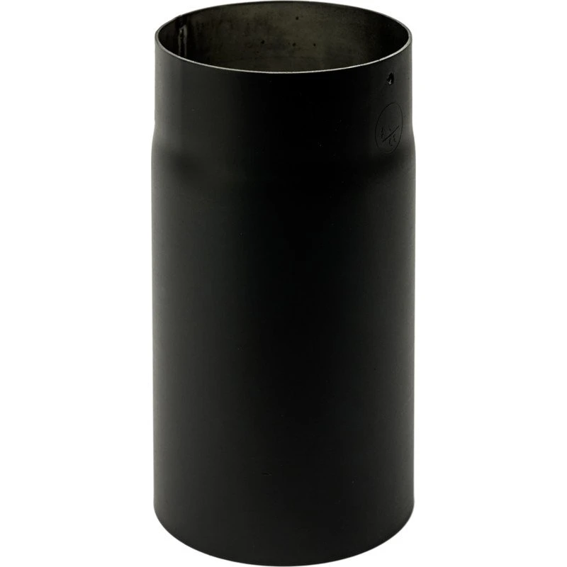Metalbestos røgrør 200 mm x 250 mm, sort