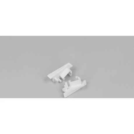 DIOFLEX endstykke DIAGONAL10 m/hul, hvid (2 stk.)