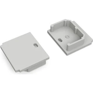 DIOFLEX LINEA-IN20 TRIMLESS endestykke med hul, grå (2 stk)