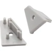 DIOFLEX CORNER14 G2 Endestykke med hul, grå (2 stk.)