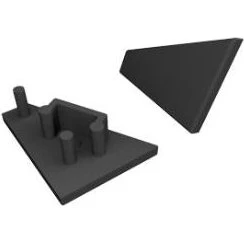 DIOFLEX CORNER10 G2 Endestykke Sort (2 stk)