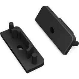 DIOFLEX SURFACE14 gen2 endestykker med hul, sort (2 stk)