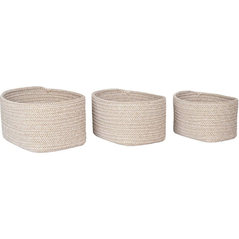 House Nordic Cadima Kurve - Sæt af 3 - Beige Bomuld
