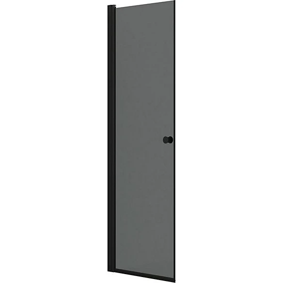 Dansani Match brusedør Model A 200x67-69 cm Sort/Tonet glas