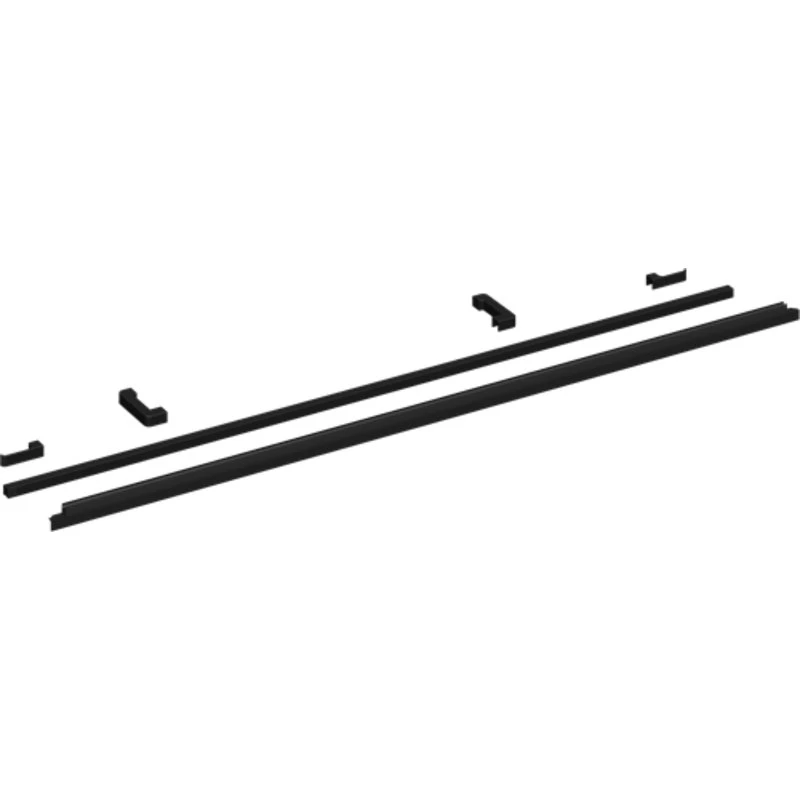 Dansani Match gulvprofilkit, mat sort, 2 stk.