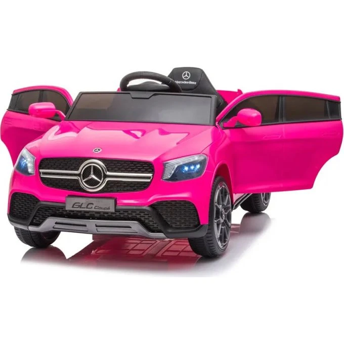 Mercedes GLC Coupe Elbil - Pink 12V med gummihjul