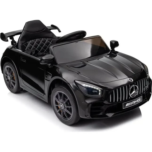 Mercedes AMG GTR Elbil - Sort med fjernbetjening og lædersæde