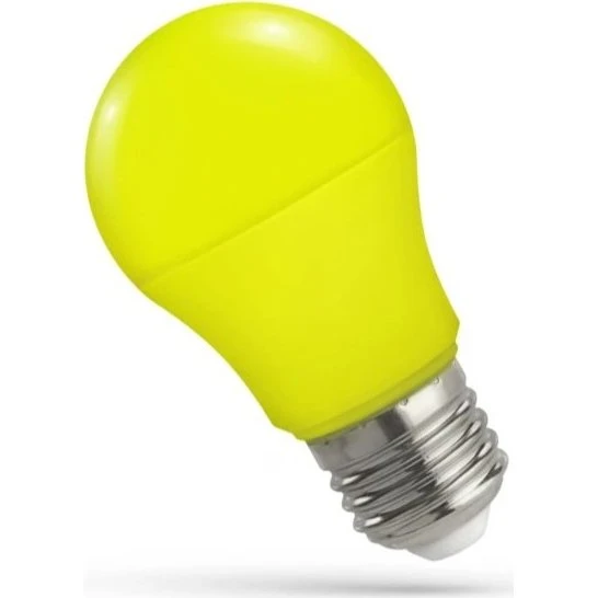 Spectrum E27 4,9W Gul LED Pære - A50 Matteret