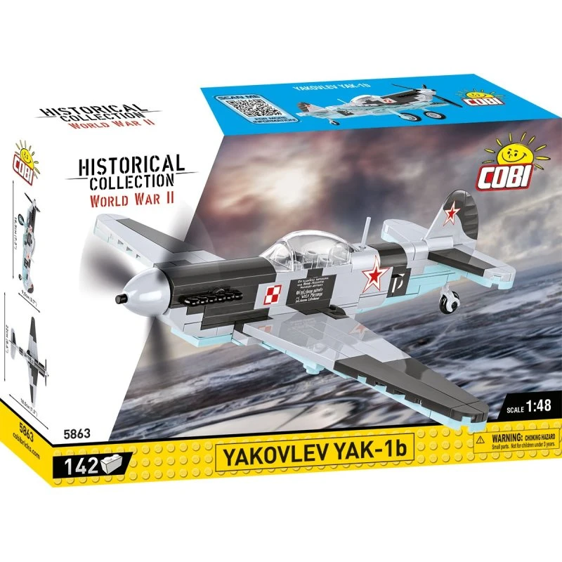 Cobi Yakovlev YAK-1b 1:48 Skalamodel - 142 dele