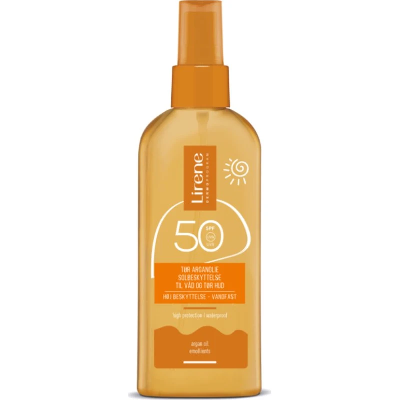 Lirene Solbeskyttelse Dry Argan Oil SPF 50, 150ml