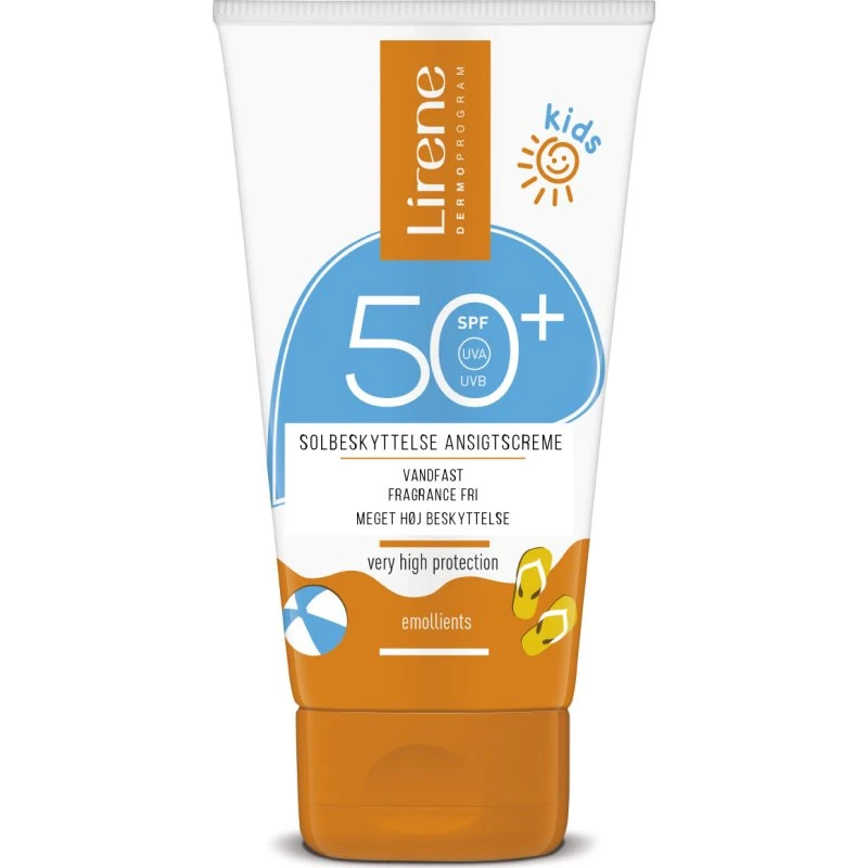 Lirene Solbeskyttelse Ansigtscreme til Børn SPF 50+, 50ml