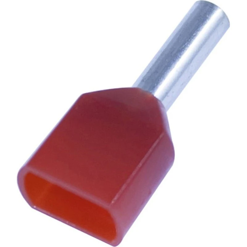 MTO Dobbelt isolerede terminalrør 2 x 1,5 mm², rød (100 stk)
