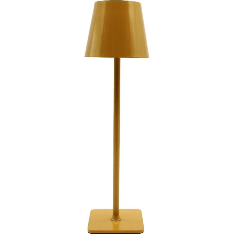 Opladelig LED bordlampe, Karry/Guld, Touch-dæmpbar IP54