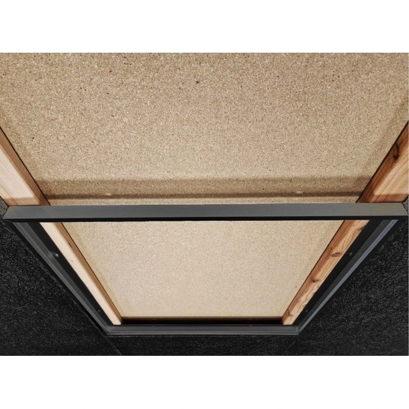 Planmonteret Troldtektramme 60x60 sort - Til LED panel