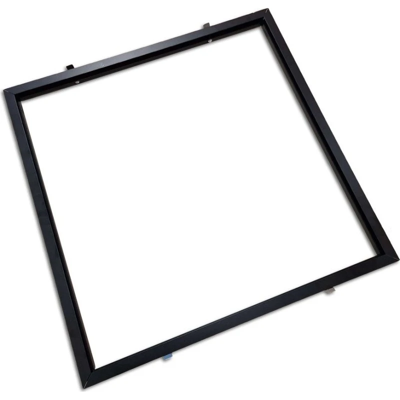 Sort indbygningsramme til 60x60 LED panel til Troldtekt