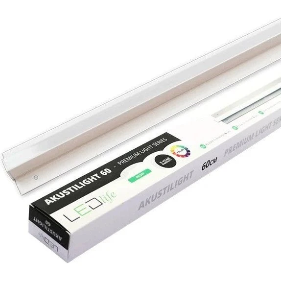 Akustilight LED Troldtekt Skinne 60 cm, CCT, 19W, 24V